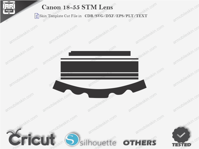 Canon EF-S 18-55mm f/3.5-5.6 IS STM Skin Template Vector