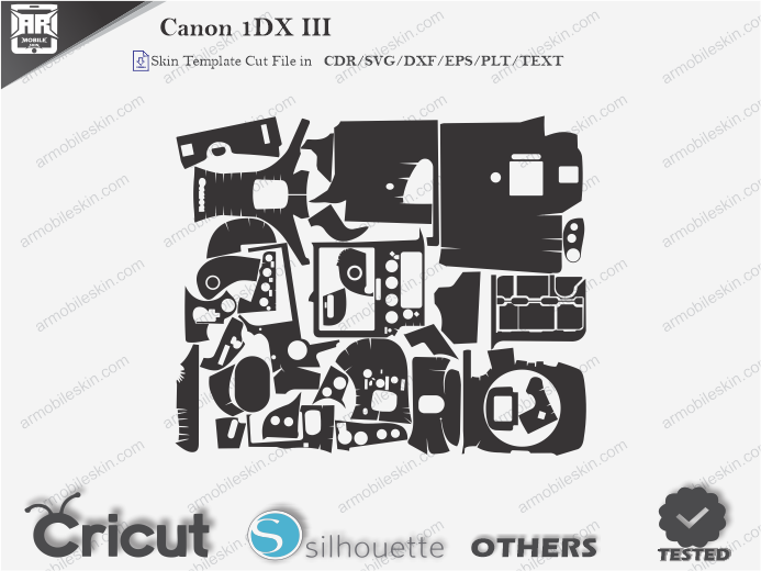 Canon 1DX III Skin Template Vector