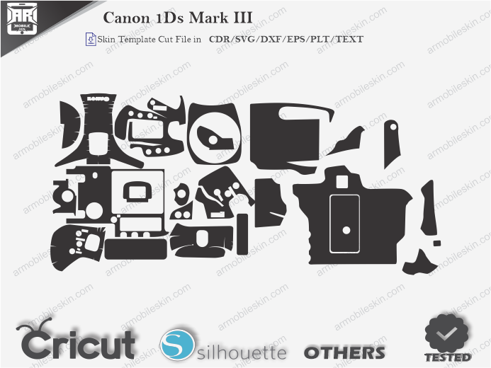 Canon 1Ds Mark III Skin Template Vector