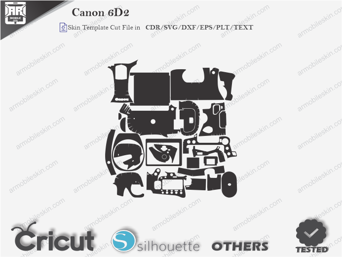 Canon 6D2 Skin Template Vector