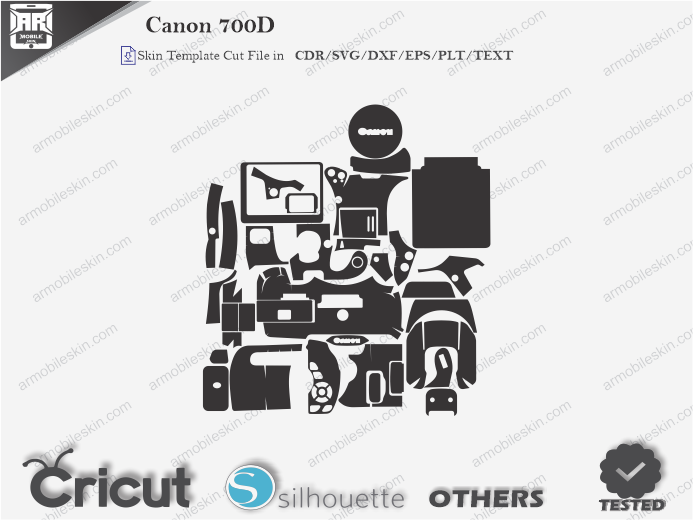 Canon 700D Skin Template Vector