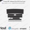 Canon EF 100mm F2.8 IS Usm Lens Skin Template Vector