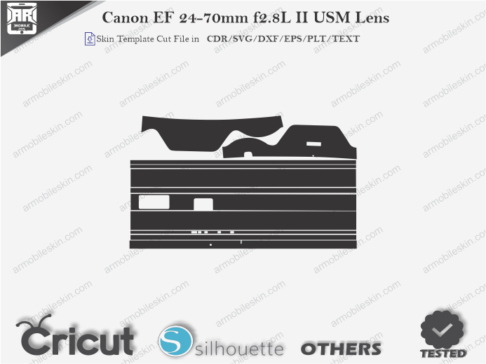 Canon EF 24-70mm f2.8L II USM Lens Skin Template Vector