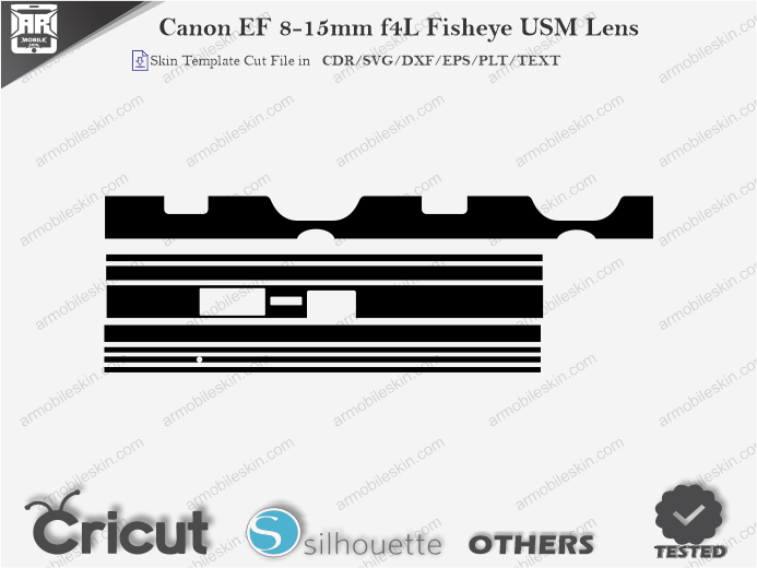 Canon EF 8-15mm f4L Fisheye USM Lens Skin Template Vector