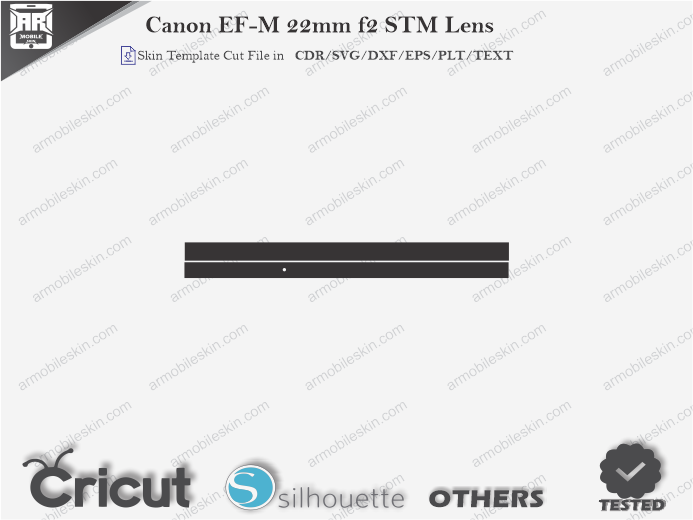 Canon EF-M 22mm f2 STM Lens Skin Template Vector