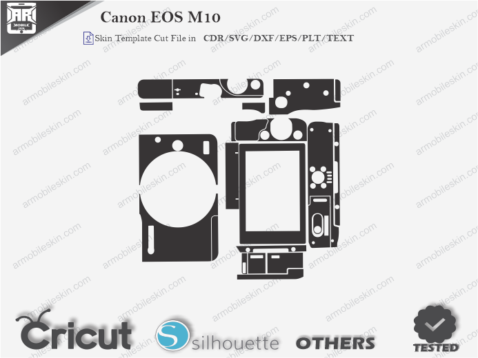 Canon EOS M10 Skin Template Vector