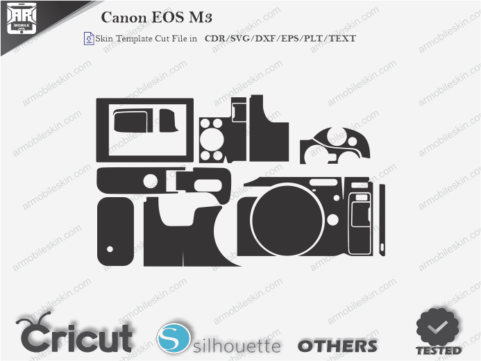Canon EOS M3 Skin Template Vector