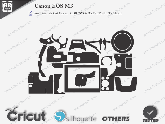 Canon EOS M5 Skin Template Vector