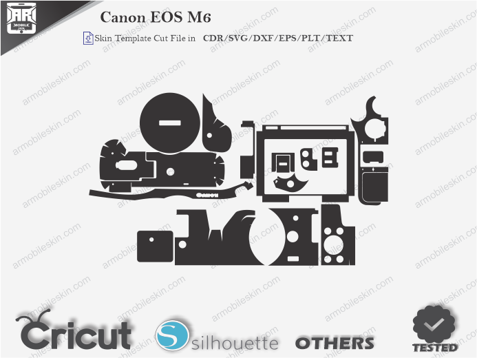 Canon EOS M6 Skin Template Vector