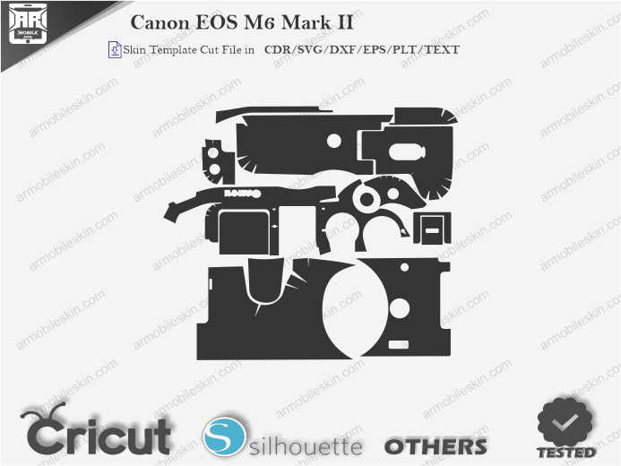 Canon EOS M6 Mark II Skin Template Vector