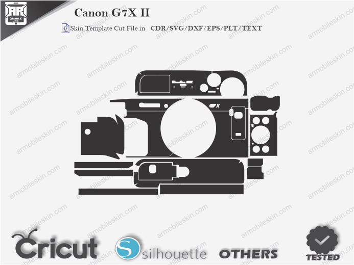 Canon G7X II Skin Template Vector