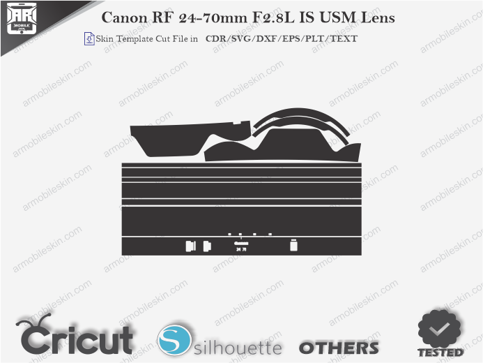 Canon RF 24-70mm F2.8L IS USM Lens Skin Template Vector