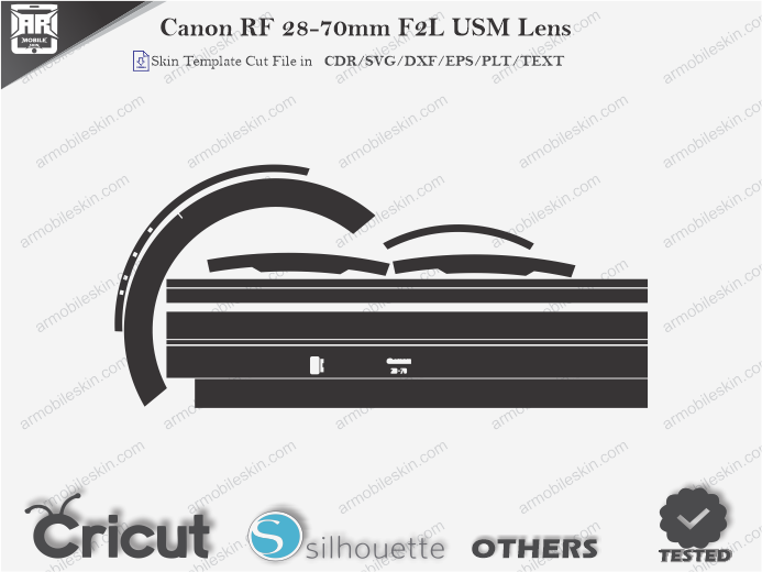 Canon RF 28-70mm F2L USM Lens Skin Template Vector
