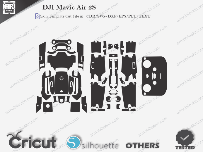 DJI Mavic Air 2S Skin Template Vector
