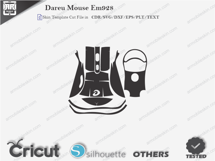Dareu Mouse EM928 Skin Template Vector