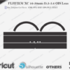 FUJIFILM XC 16-50mm f3.5-5.6 OIS Lens Skin Template Vector