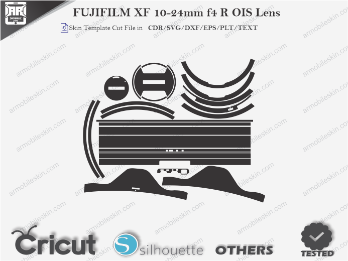 FUJIFILM XF 10-24mm f4 R OIS Lens Skin Template Vector