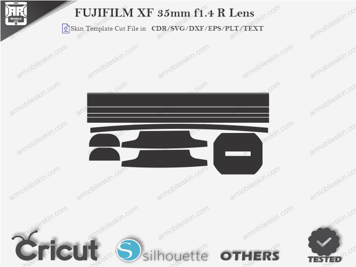FUJIFILM XF 35mm f1.4 R Lens Skin Template Vector