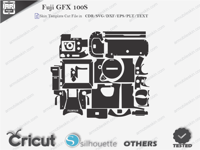 Fuji GFX 100S Skin Template Vector