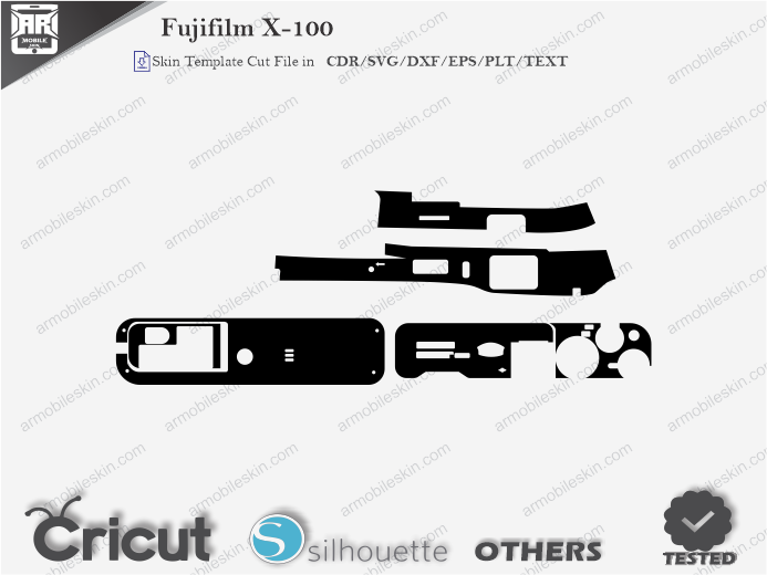 Fujifilm X-100 Skin Template Vector