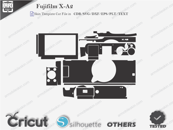Fujifilm X-A2 Skin Template Vector