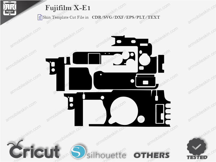 Fujifilm X-E1 Skin Template Vector
