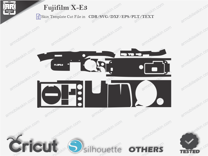 Fujifilm X-E3 Skin Template Vector