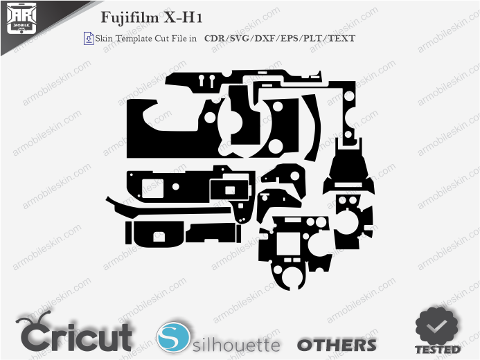 Fujifilm X-H1 Skin Template Vector
