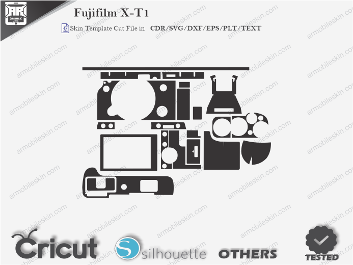 Fujifilm X-T1 Skin Template Vector