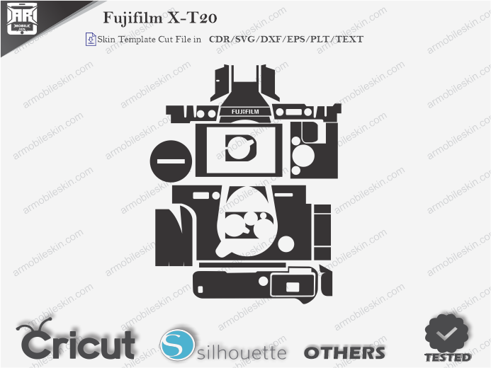 Fujifilm X-T20 Skin Template Vector