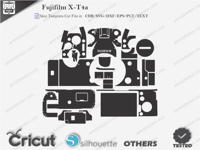 Fujifilm X-T4a Skin Template Vector