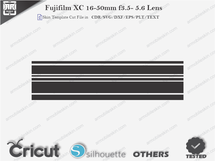 Fujifilm XC 16-50mm f3.5- 5.6 Lens Skin Template Vector
