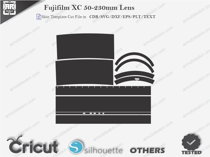 Fujifilm XC 50-230mm Lens Skin Template Vector