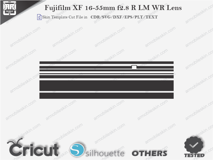 Fujifilm XF 16-55mm f2.8 R LM WR Lens Skin Template Vector