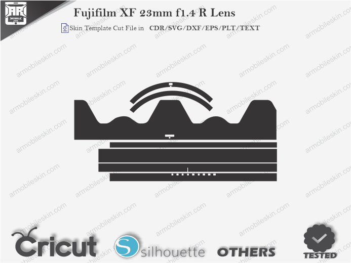 Fujifilm XF 23mm f1.4 R Lens Skin Template Vector