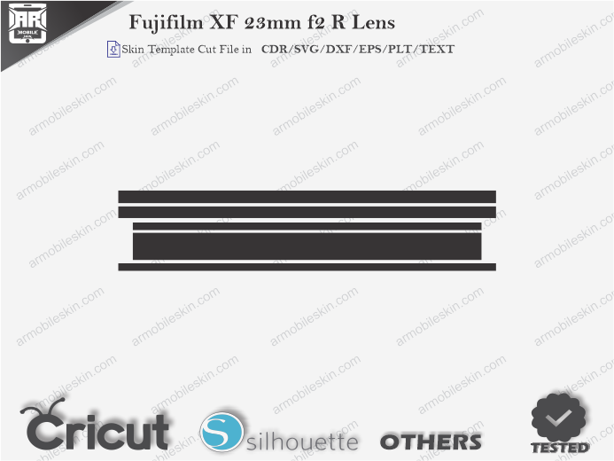 Fujifilm XF 23mm f2 R Lens Skin Template Vector