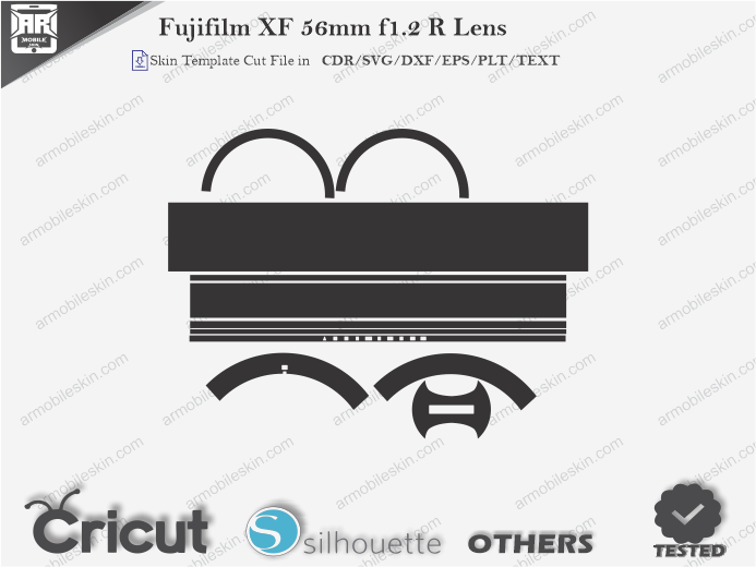 Fujifilm XF 56mm f1.2 R Lens Skin Template Vector
