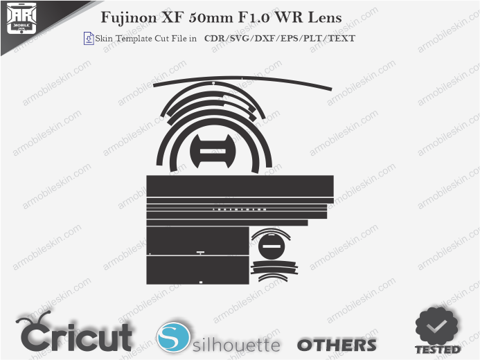 Fujifilm XF 50mm F1.0 WR Lens Skin Template Vector