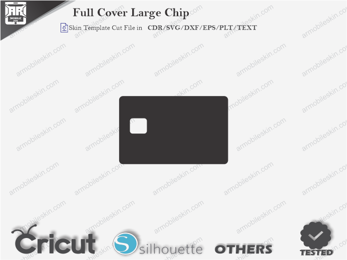 Full Cover Large Chip Skin Template Vector