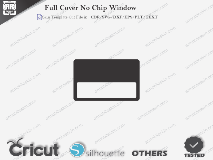 Full Cover No Chip Window Skin Template Vector