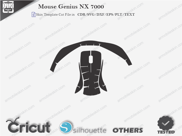 Mouse Genius NX 7000 Skin Template Vector