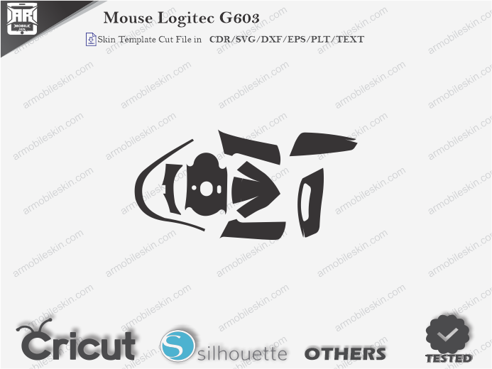 Mouse Logitech G603 Skin Template Vector
