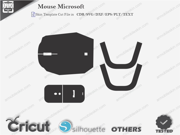 Mouse Microsoft Skin Template Vector