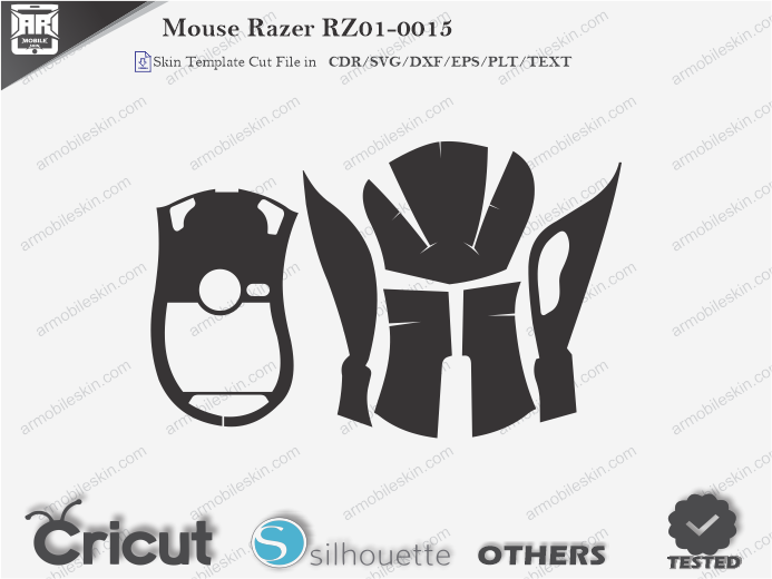 Mouse Razer RZ01-0015 Skin Template Vector