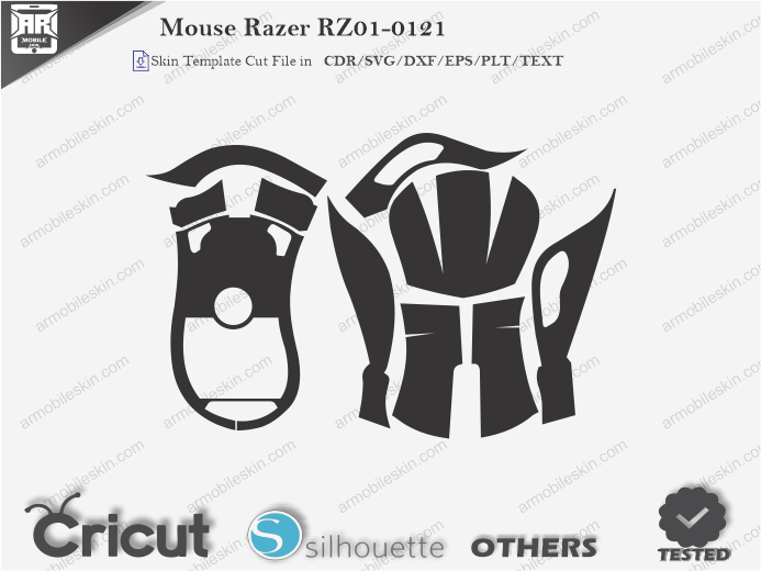 Mouse Razer RZ01-0121 Skin Template Vector