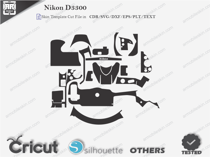 Nikon D3300 Skin Template Vector