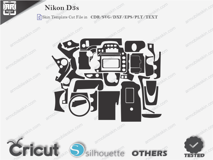 Nikon D3s Skin Template Vector
