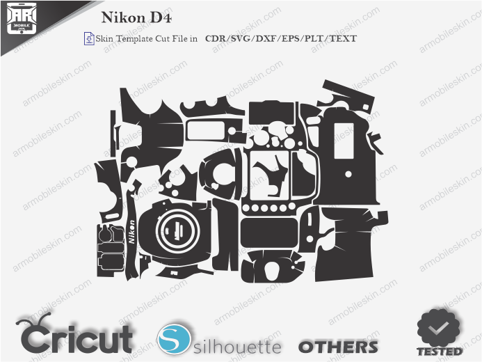 Nikon D4 Skin Template Vector