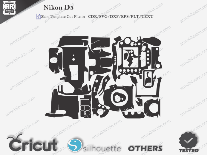 Nikon D5 Skin Template Vector