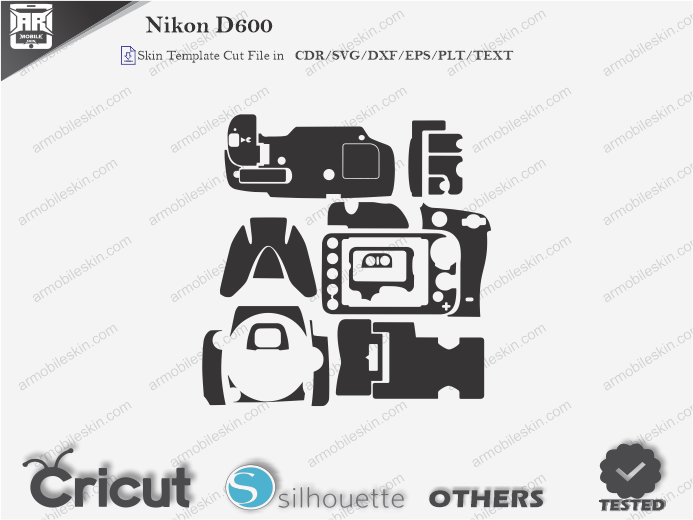 Nikon D600 Skin Template Vector